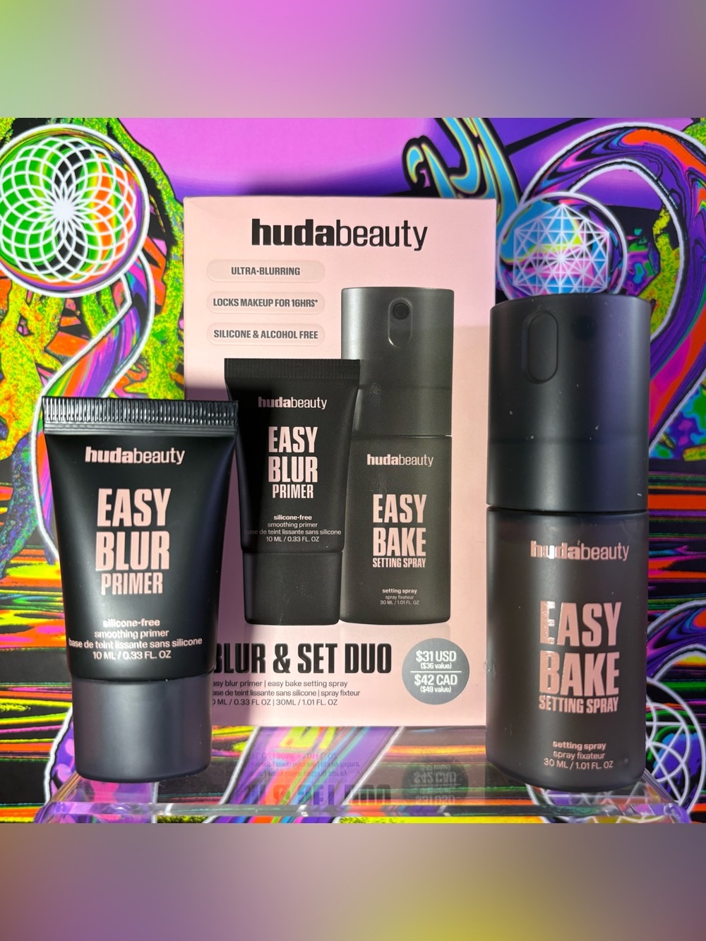 Huda Beauty Mini Blur & Set Duo